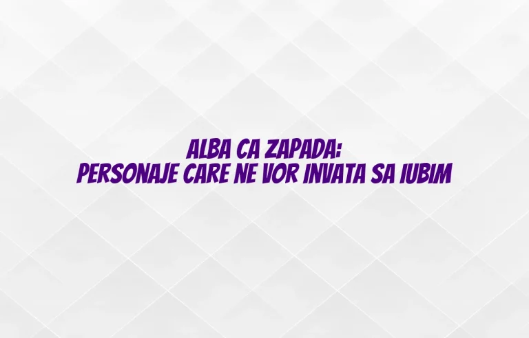 relatia dintre doua personaje harap alb