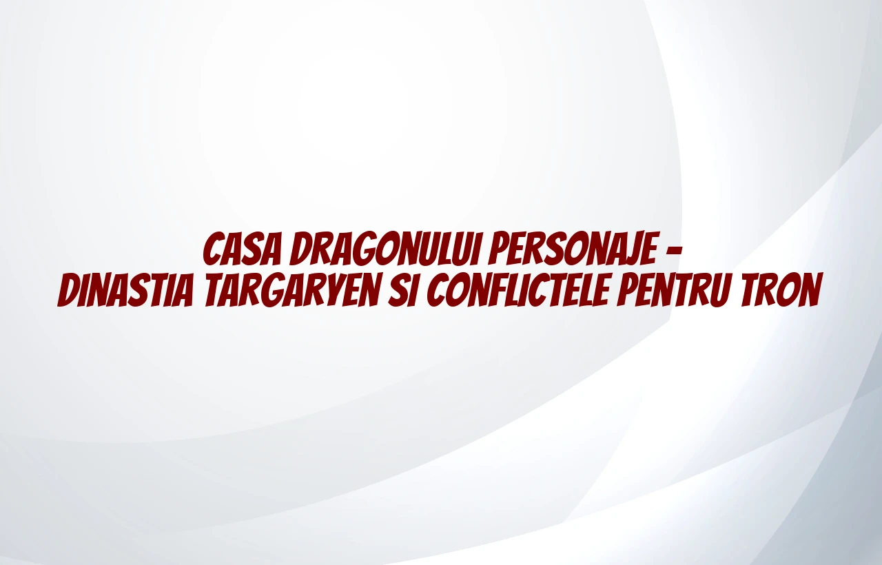 casa dragonului personaje