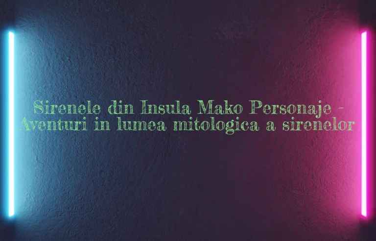 sirenele din insula mako personaje