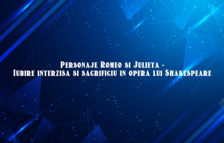 personaje romeo si julieta