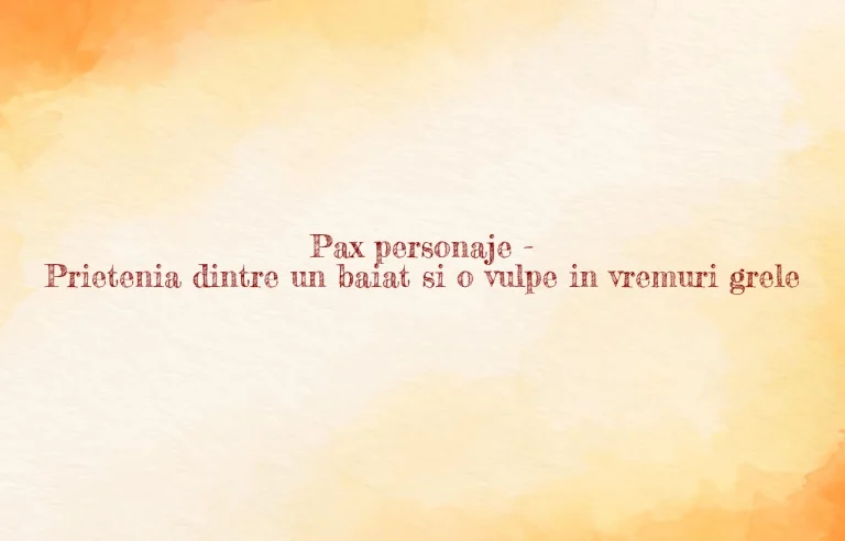 o scrisoare pierduta relatia dintre personaje