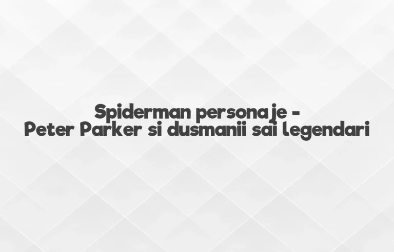 spiderman personaje