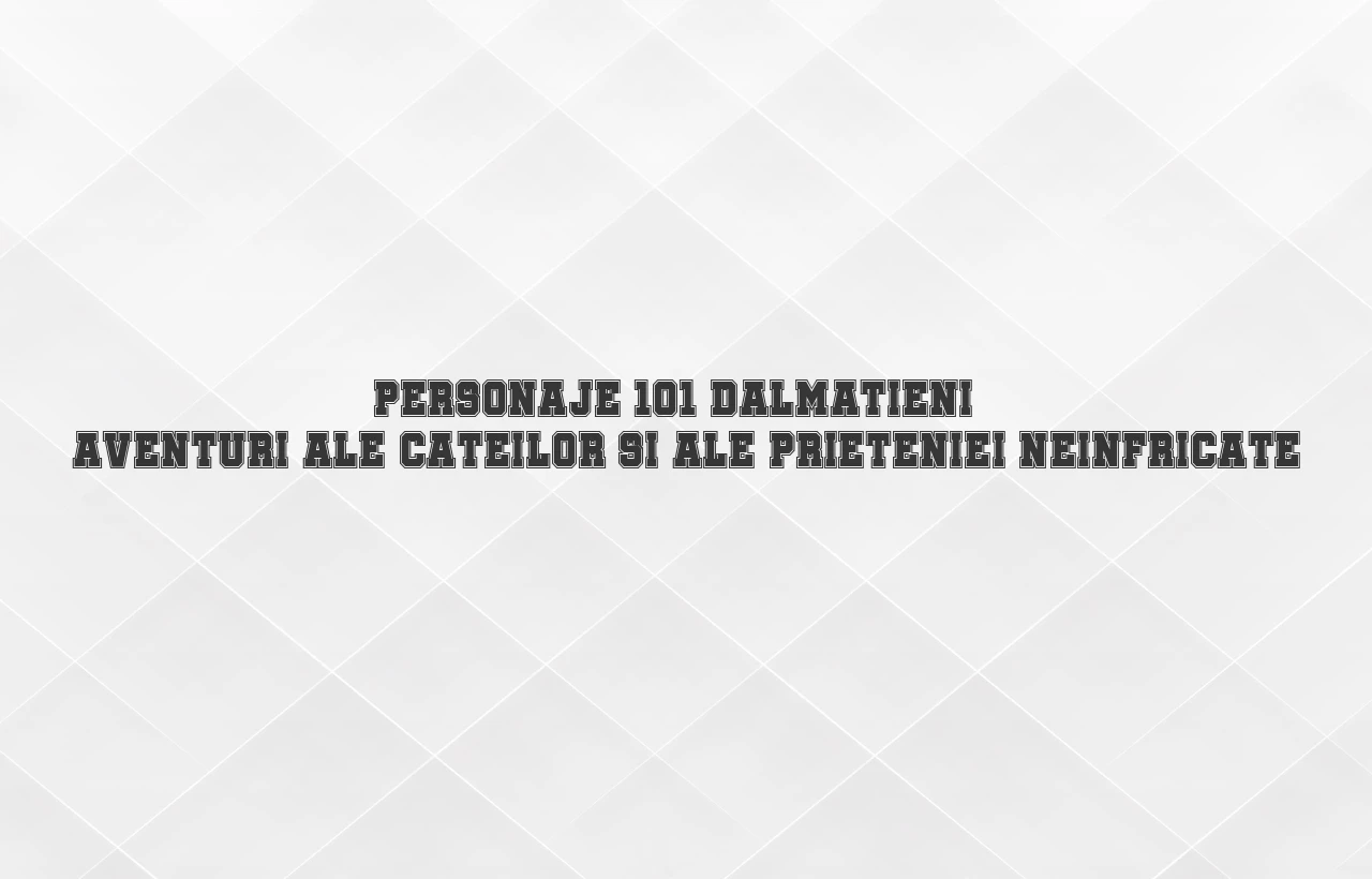 personaje 101 dalmatieni