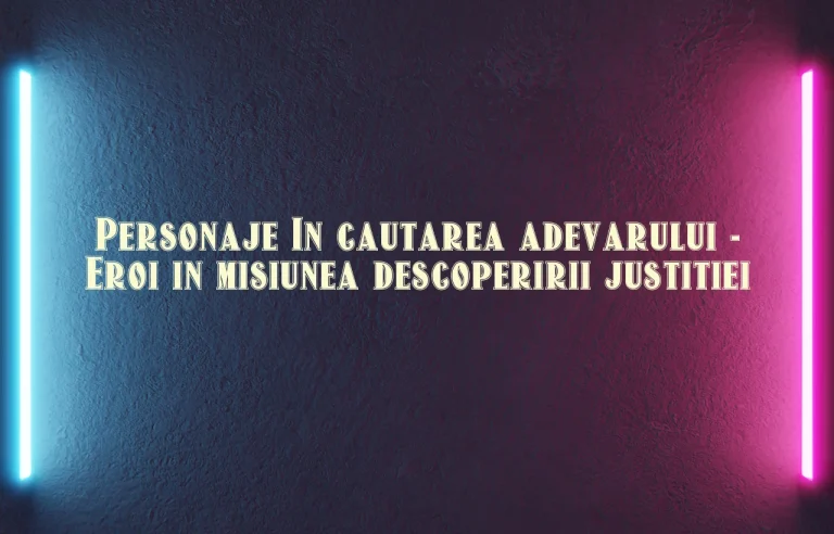 personaje in cautarea adevarului