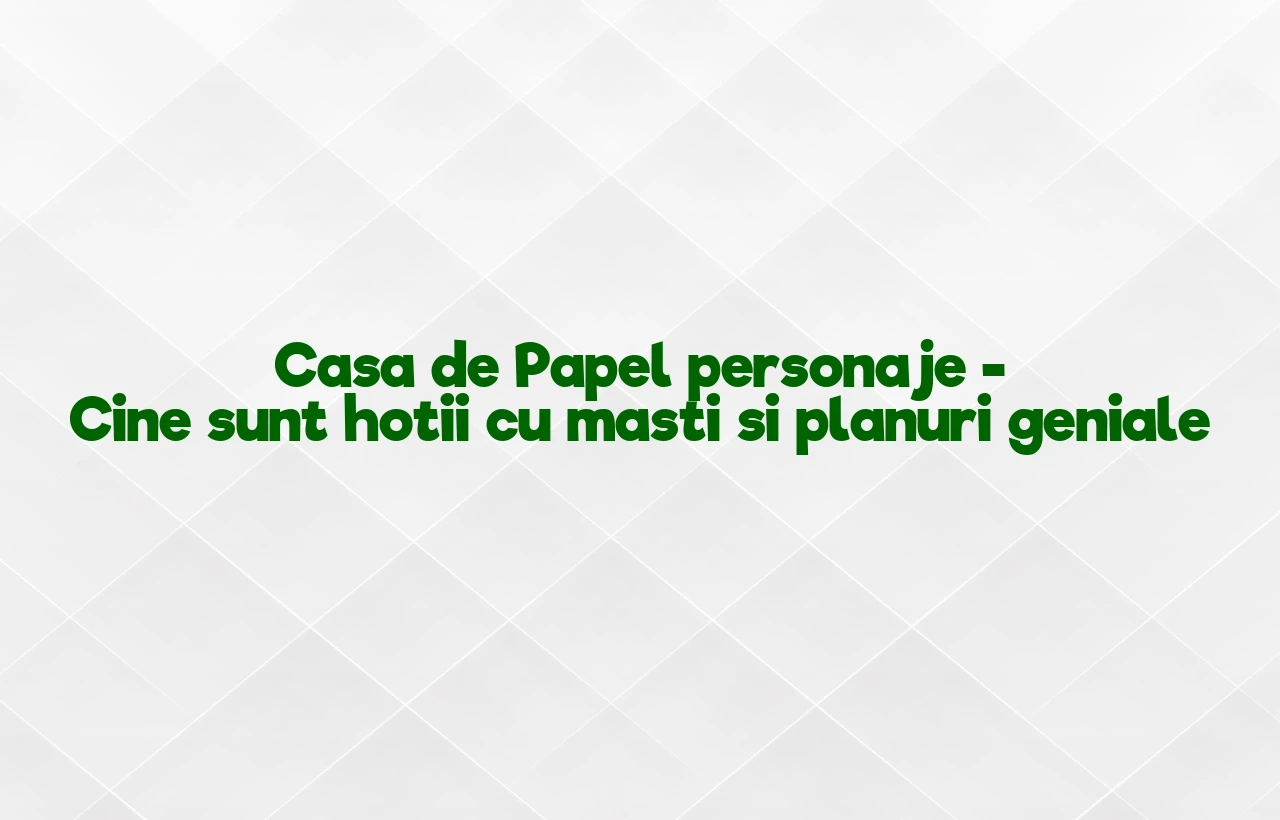 casa de papel personaje