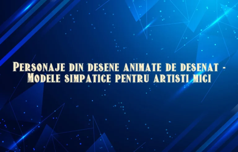 personaje din desene animate de desenat