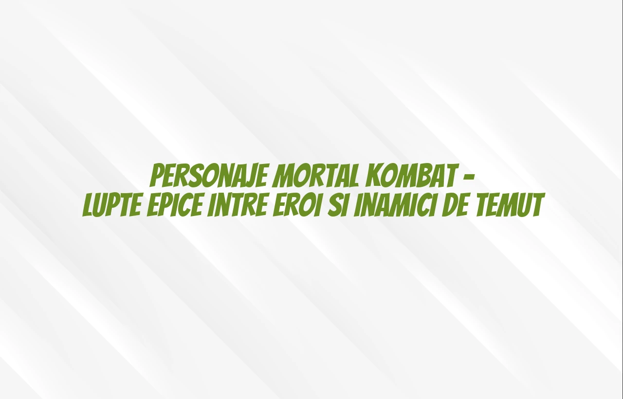 personaje mortal kombat