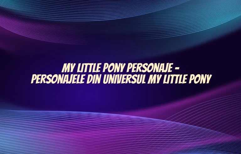 my little pony personaje