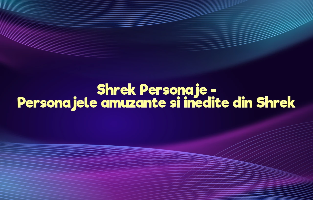shrek personaje